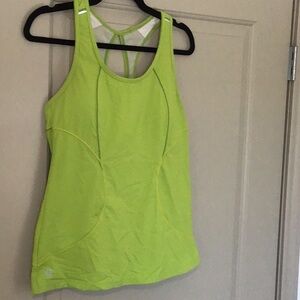 Athleta lime green athletic top